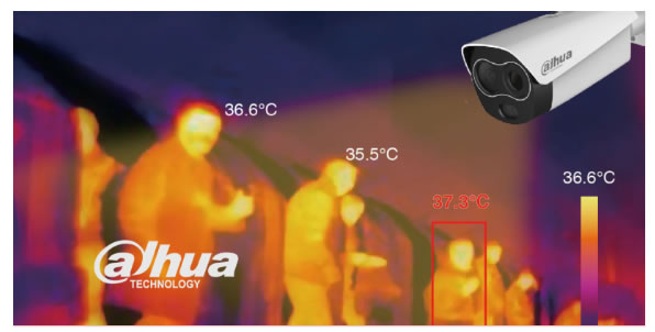 Telecamera che rileva temperatura corporea